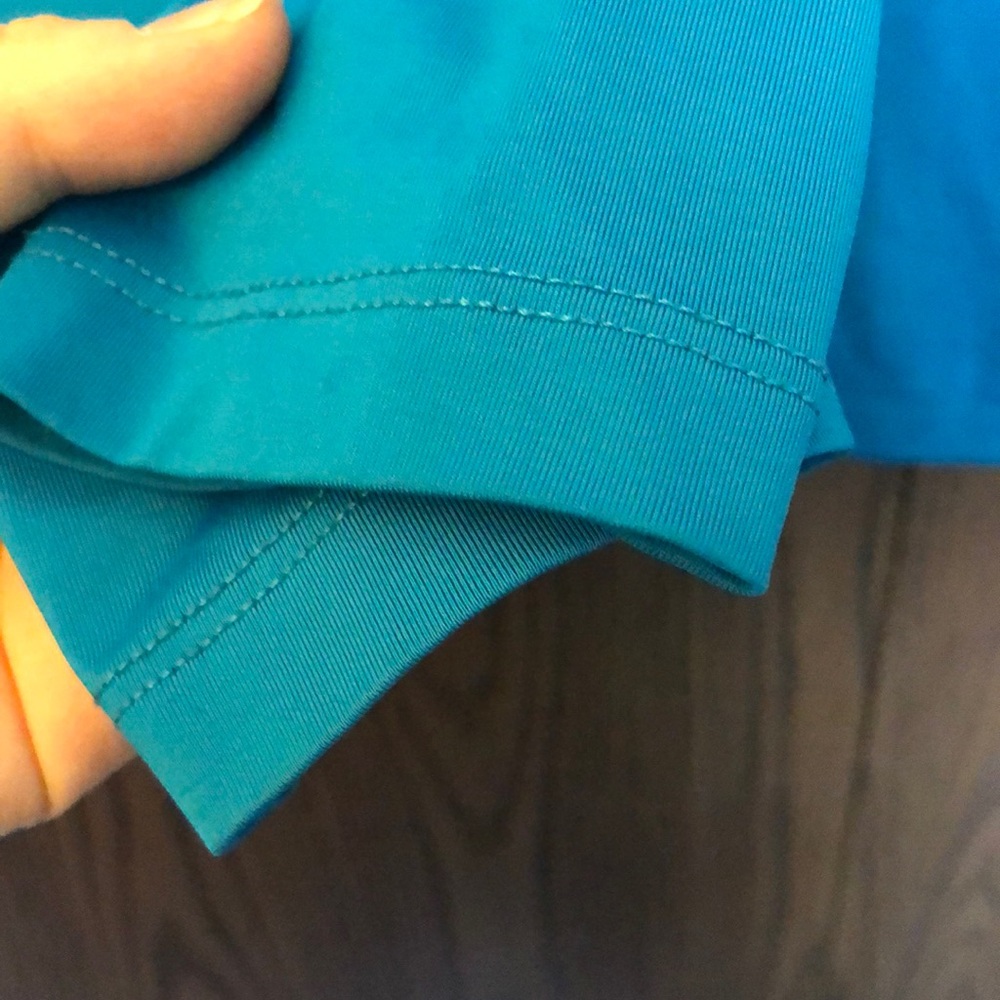 SOLD - Nike Pro teal/blue long sleeve shirt - Picture 3 of 7